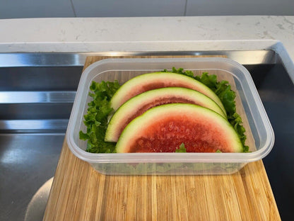 5 Pack Stackable Food Storage Containers Airtight & Leakproof Set Snap Lock Lids